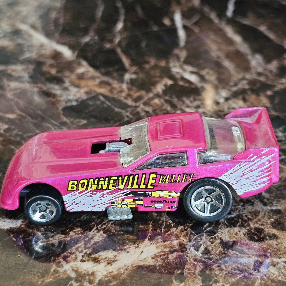 Hot Wheels Bonneville Bullet Pink Funny Car Dragster Mattel 1977 Malaysia Vintag